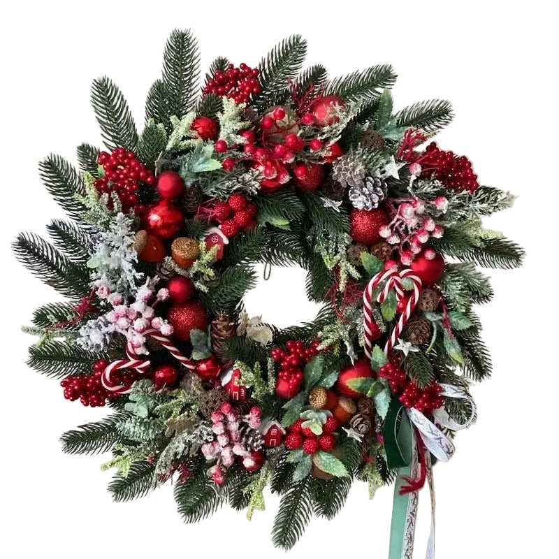 Christmas Wreath Door Hanging Decoration Christmas - Tophatter Daily Deals