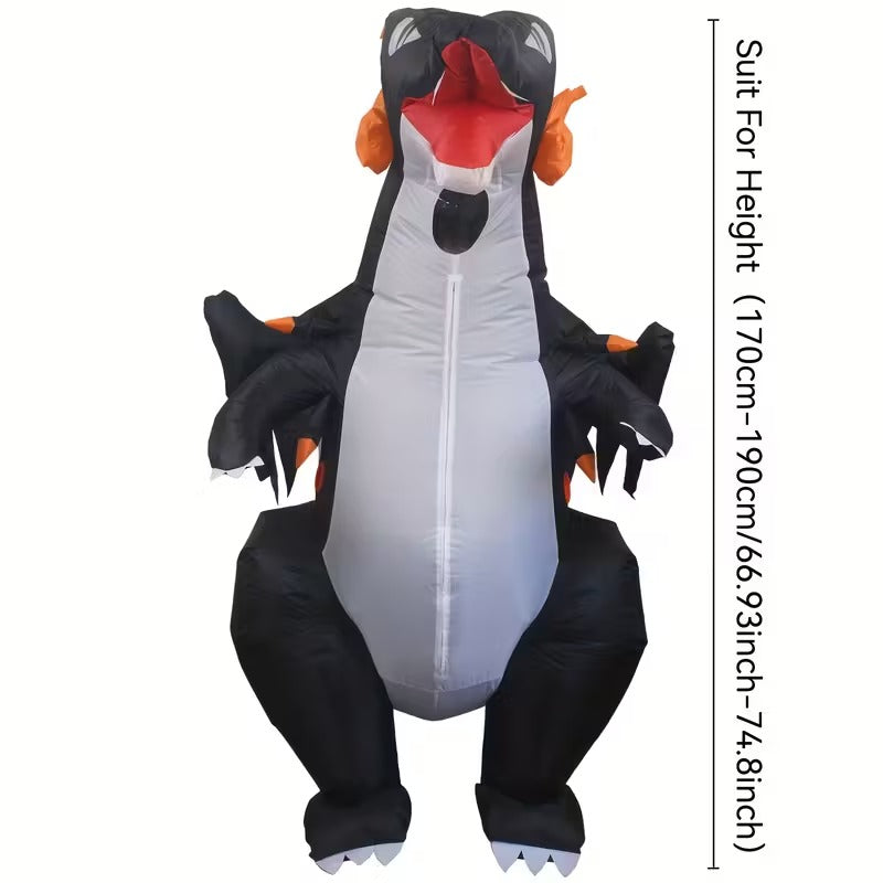 Jurassic Fire Dragon Inflatable Costume Halloween - Tophatter Daily Deals