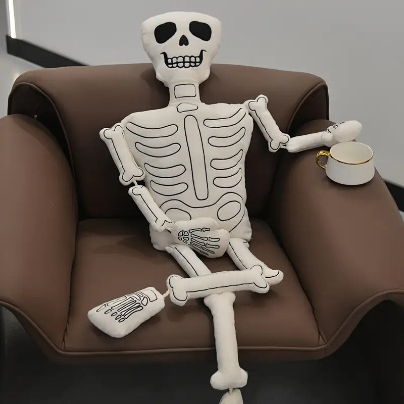 Plush Skull Skeleton Doll Halloween Decor Halloween - Tophatter Daily Deals