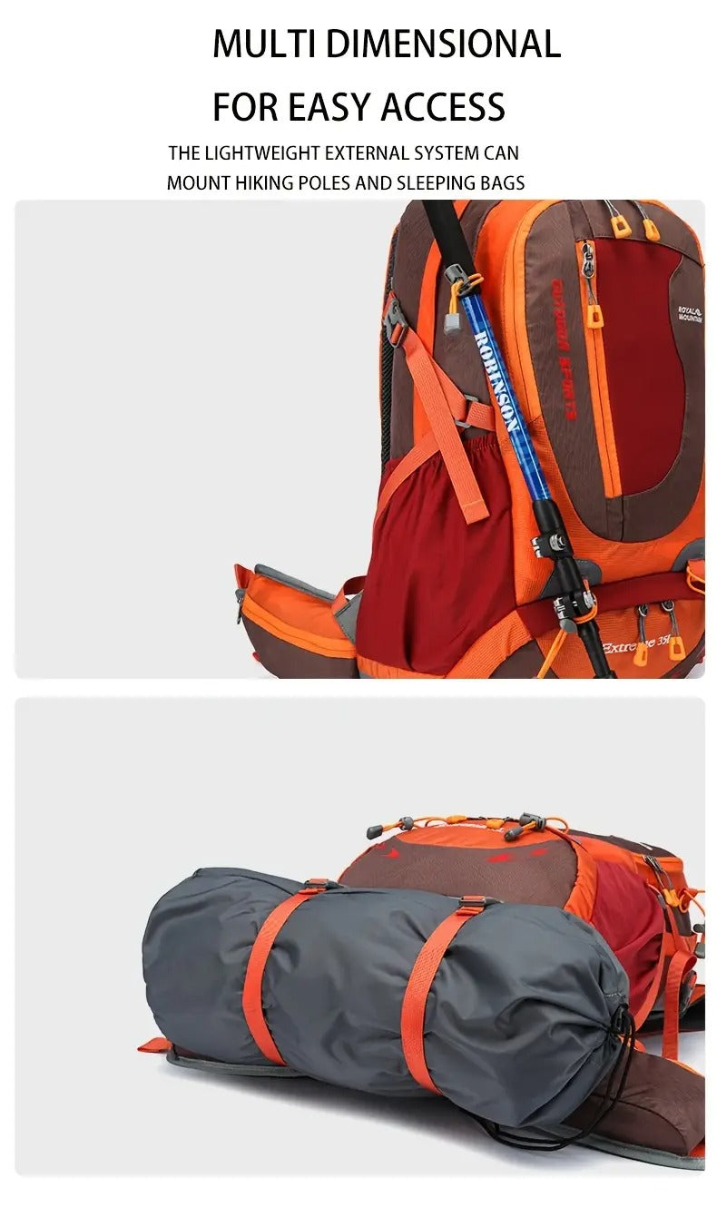 Royal Mountain Nylon Backpack with Rain Cover Backpacks - Tophatter Daily Deals