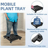 Lockable Wheel Plant Tray Plant Stands - Tophatter Daily Deals