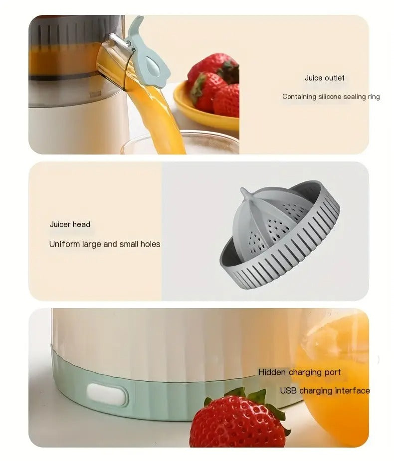 Citrus Juicer USB Rechargeable Detachable Design Appliances > Kitchen Appliances > Food Mixers & Blenders - Tophatter Daily Deals