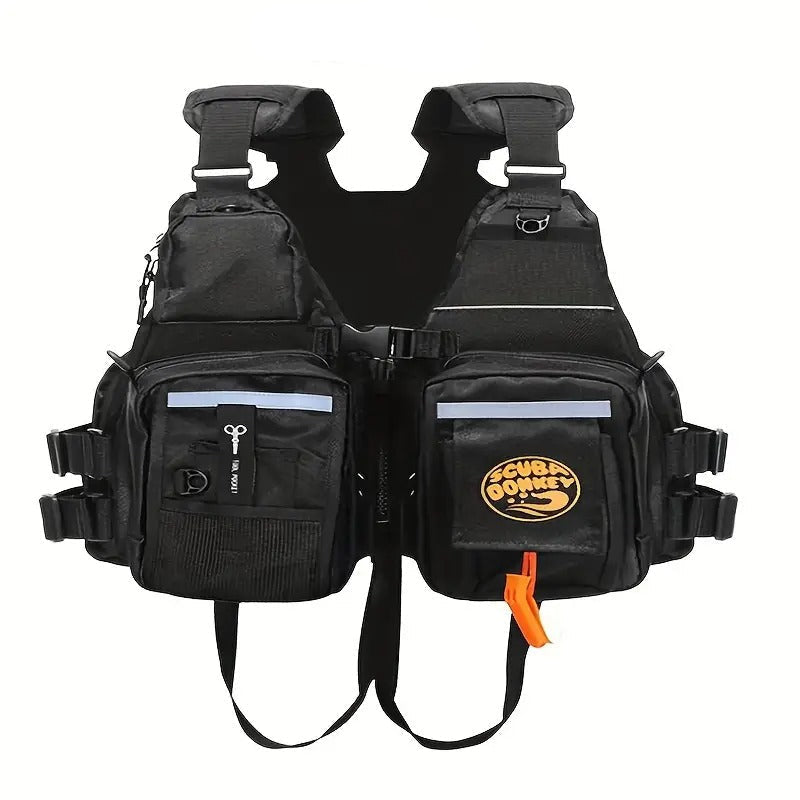 High Buoyancy Adult Life Jacket Black Outdoor > Fishing - Tophatter Daily Deals