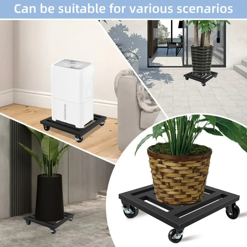 Lockable Wheel Plant Tray Plant Stands - Tophatter Daily Deals