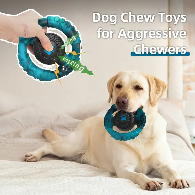 Steering Wheel Dog Chew Toy for Medium Dogs Dog Supplies - Tophatter Daily Deals