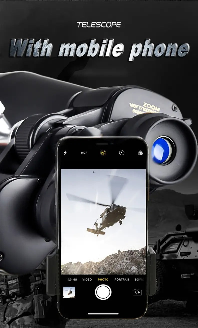 Binoculars Long Range with Phone Mount Camping & Hiking - Tophatter Daily Deals