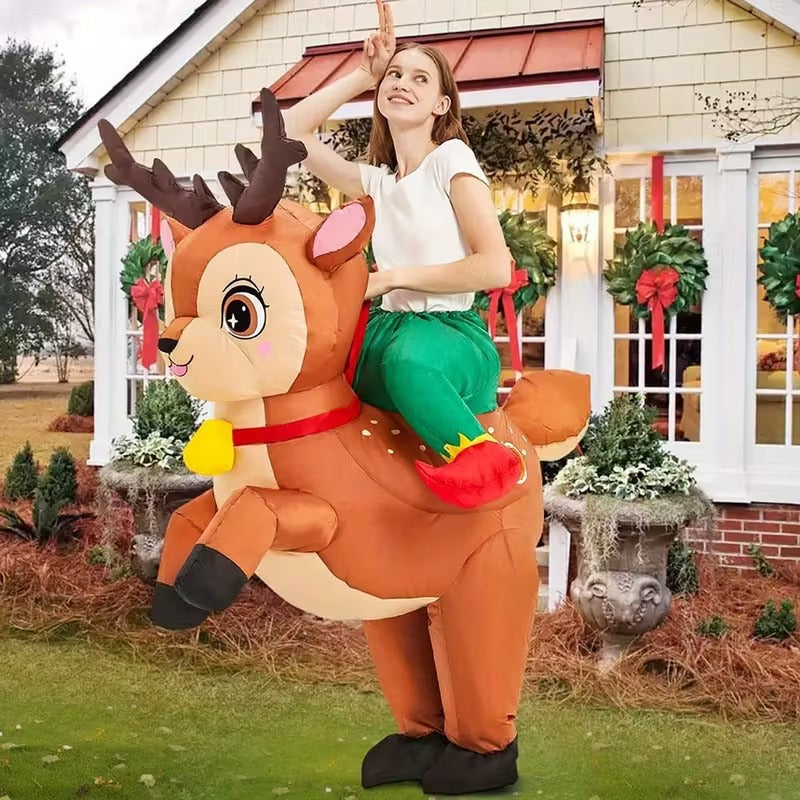 Elk Cosplay Inflatable Costume Suit for Adults Christmas - Tophatter Daily Deals