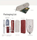 2 Person Camping Tent Double Layer Camping & Hiking > Tents & Camp Furniture - Tophatter Daily Deals