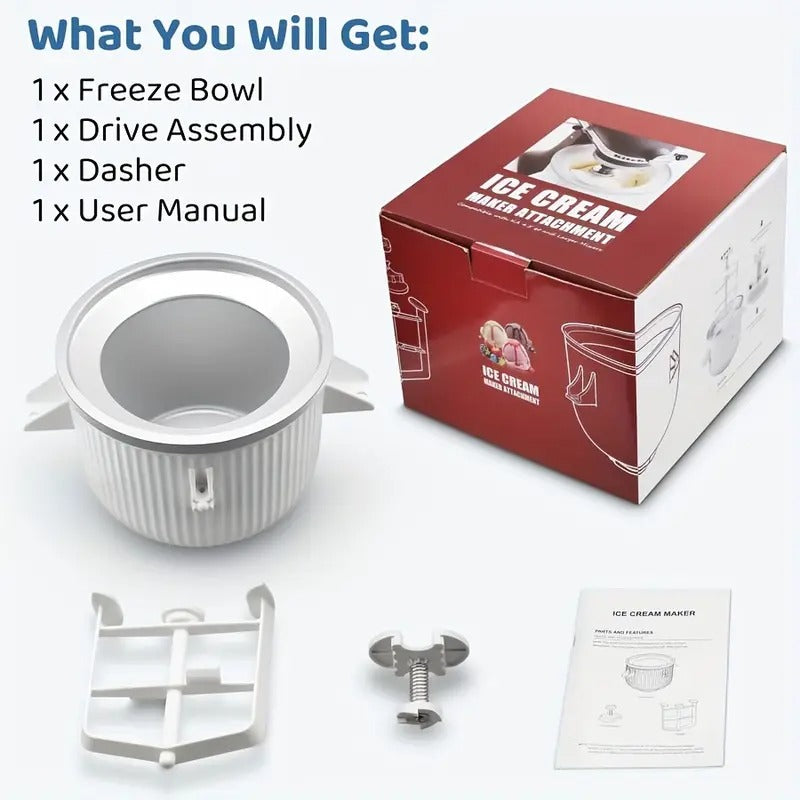 Ice Cream Maker Bowl Attachment for Kitchenaid Mixer Kitchen Appliances - Tophatter Daily Deals