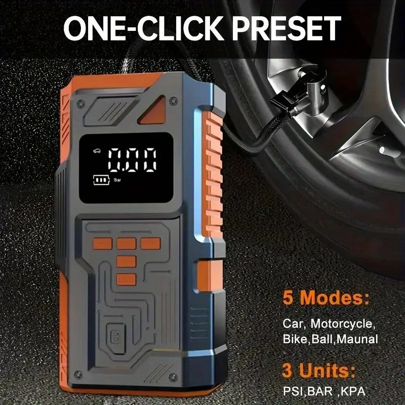 Mini Air Compressor Pump Digital Display Tire Inflator Tools > Air Compressor > Air Compressors - Tophatter Daily Deals