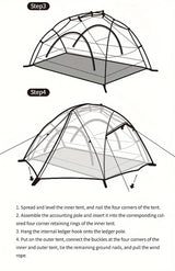 2 Person Camping Tent Double Layer Camping & Hiking > Tents & Camp Furniture - Tophatter Daily Deals