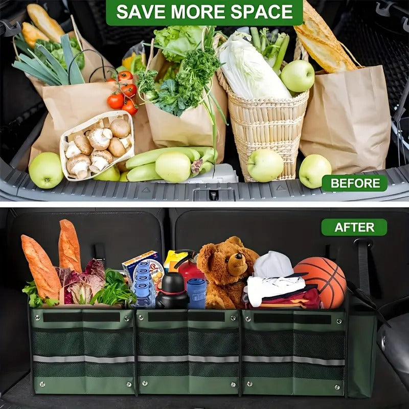 Car Storage Bag Foldable Trunk Organizer with Ice Pack - Tophatter Daily Deals