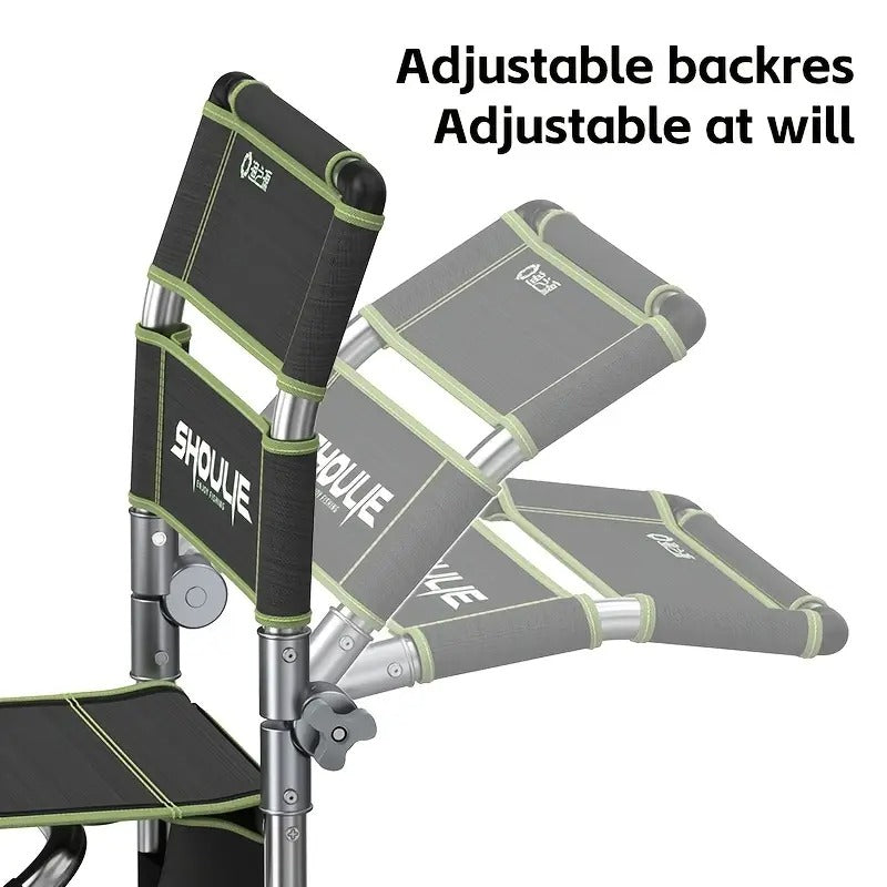 Fishing Chair Adjustable Legs Backrest Foldable Design Outdoor > Fishing - Tophatter Daily Deals