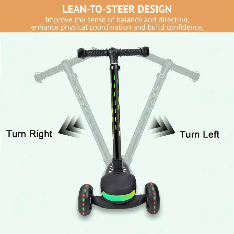 Kids Scooter Adjustable Height with LED Wheels Riding Scooters - Tophatter Daily Deals