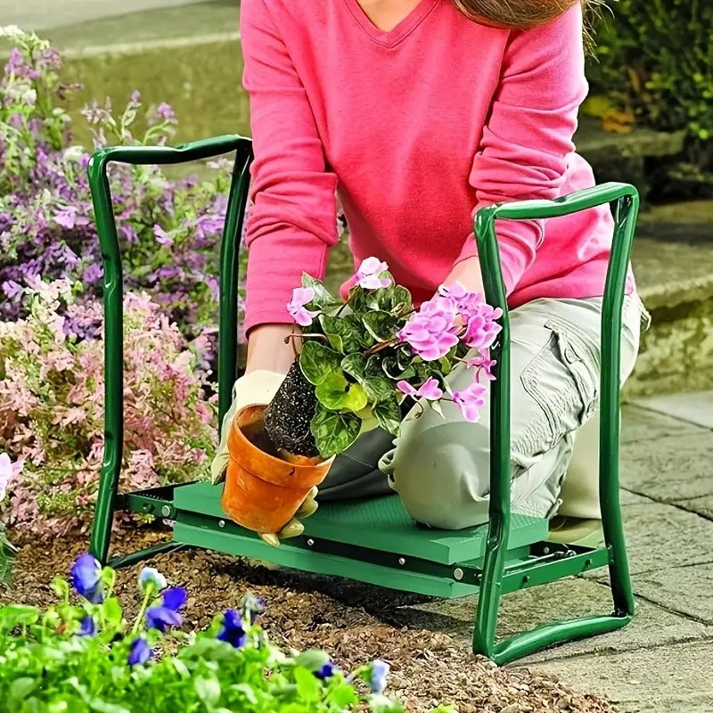 Foldable Garden Kneeler with Tool Bags (3pcs) Gardening Accessories - Tophatter Daily Deals