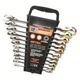 12pcs Ratcheting Wrench Set Metric & SAE Auto Accessories > Tools - Tophatter Daily Deals