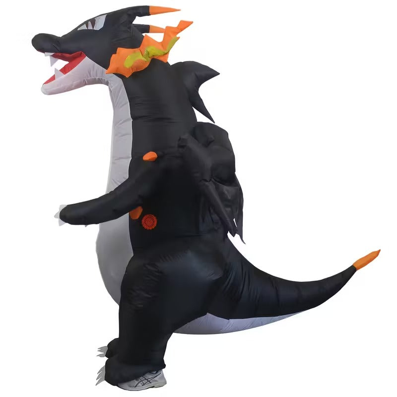 Jurassic Fire Dragon Inflatable Costume Halloween - Tophatter Daily Deals