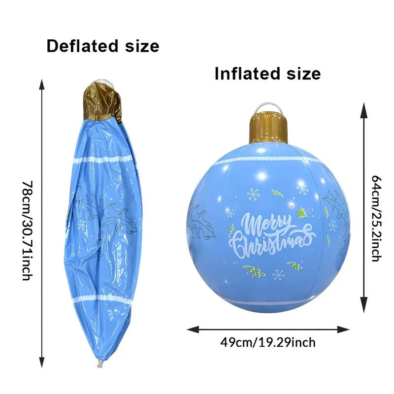 Giant Christmas Inflatable Ball Set (4pcs) Christmas - Tophatter Daily Deals