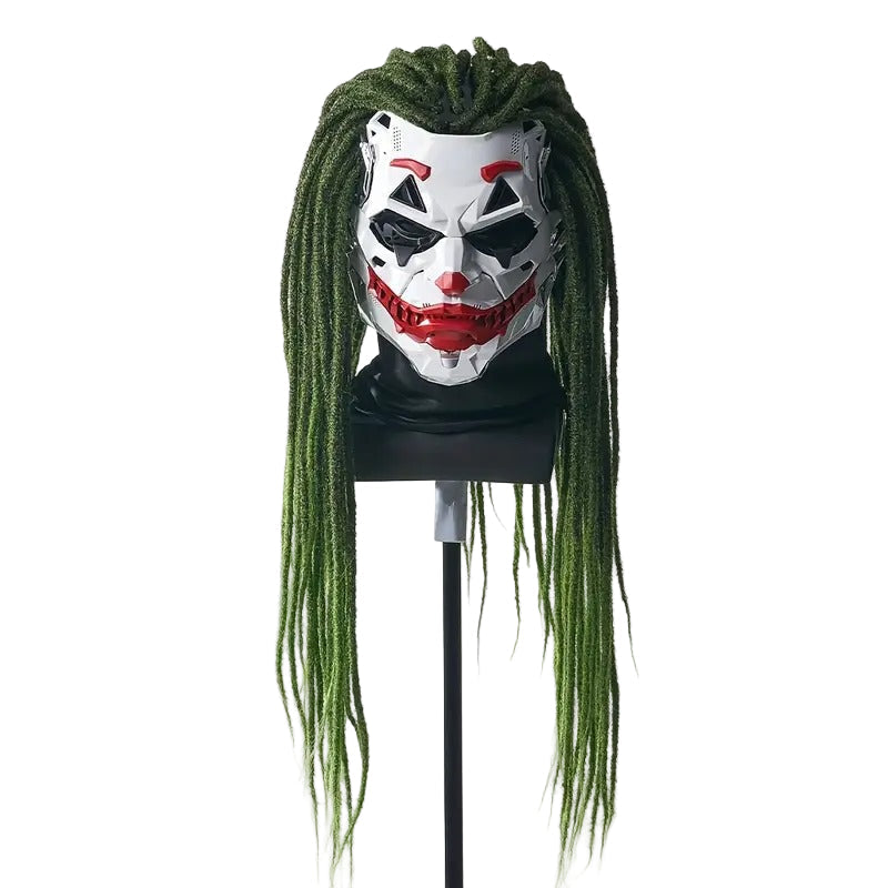 Joker Clown Costume Mask with Braids Halloween - Tophatter Daily Deals