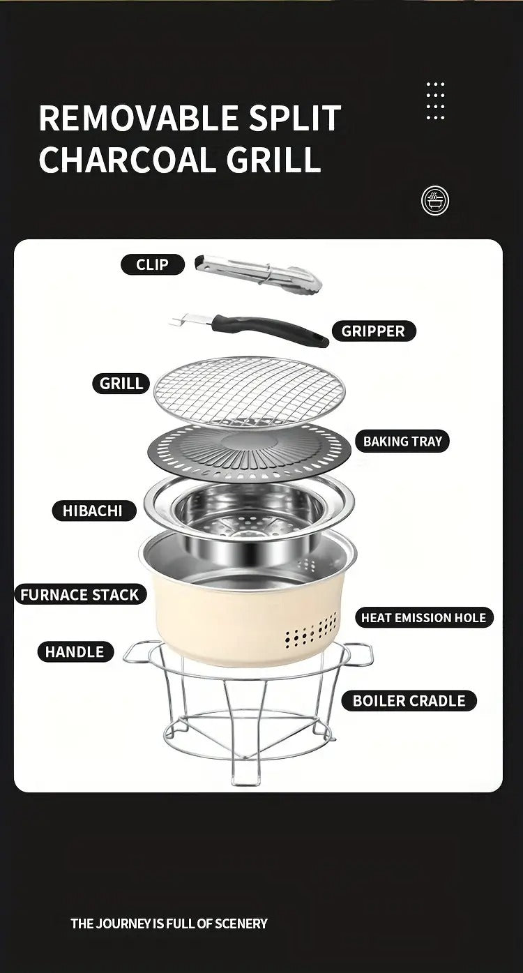 BBQ Grill Portable Tabletop Outdoor Grills - Tophatter Daily Deals