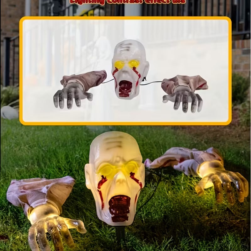 Glowing Zombie Groundbreaker Halloween Decoration Halloween - Tophatter Daily Deals