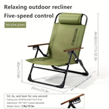 Chair with Adjustable Height and Head Support Furniture > Outdoor > Outdoor Chairs - Tophatter Daily Deals