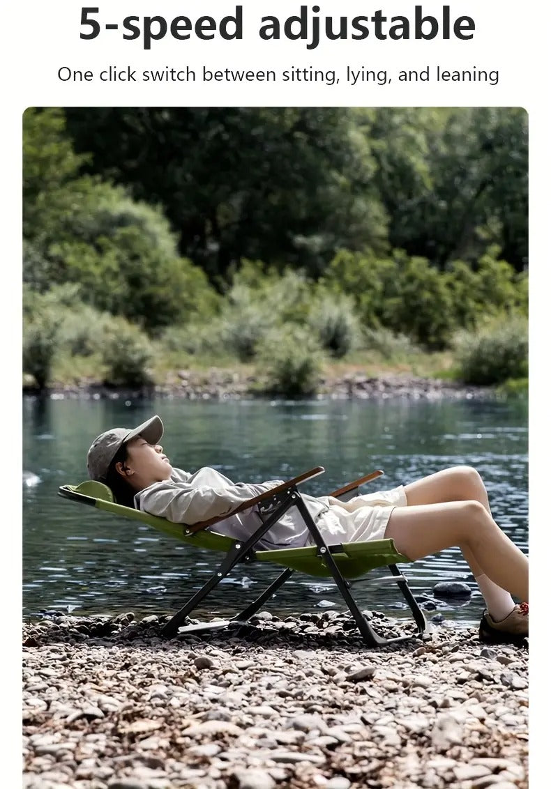 Chair with Adjustable Height and Head Support Furniture > Outdoor > Outdoor Chairs - Tophatter Daily Deals