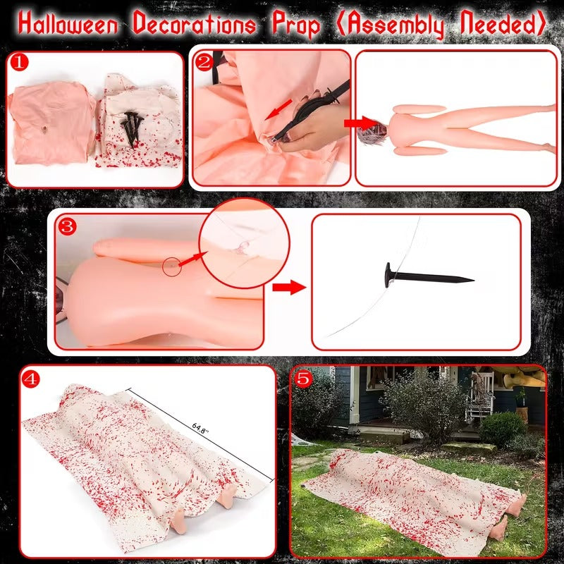 Halloween Inflatable Victim Props Set (2pcs) Halloween - Tophatter Daily Deals