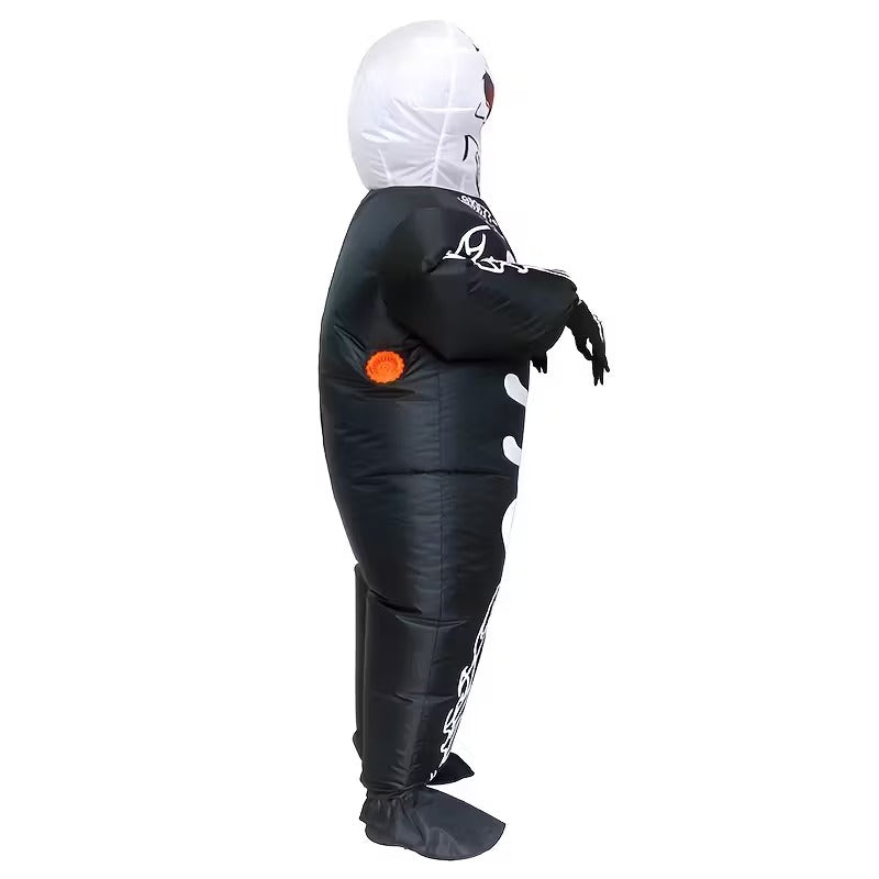 Halloween Skull Ghost Inflatable Costume Adult Halloween - Tophatter Daily Deals