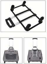 2-in-1 Cat Carrier with Wheels and Handle Pet Carriers & Crates - Tophatter Daily Deals