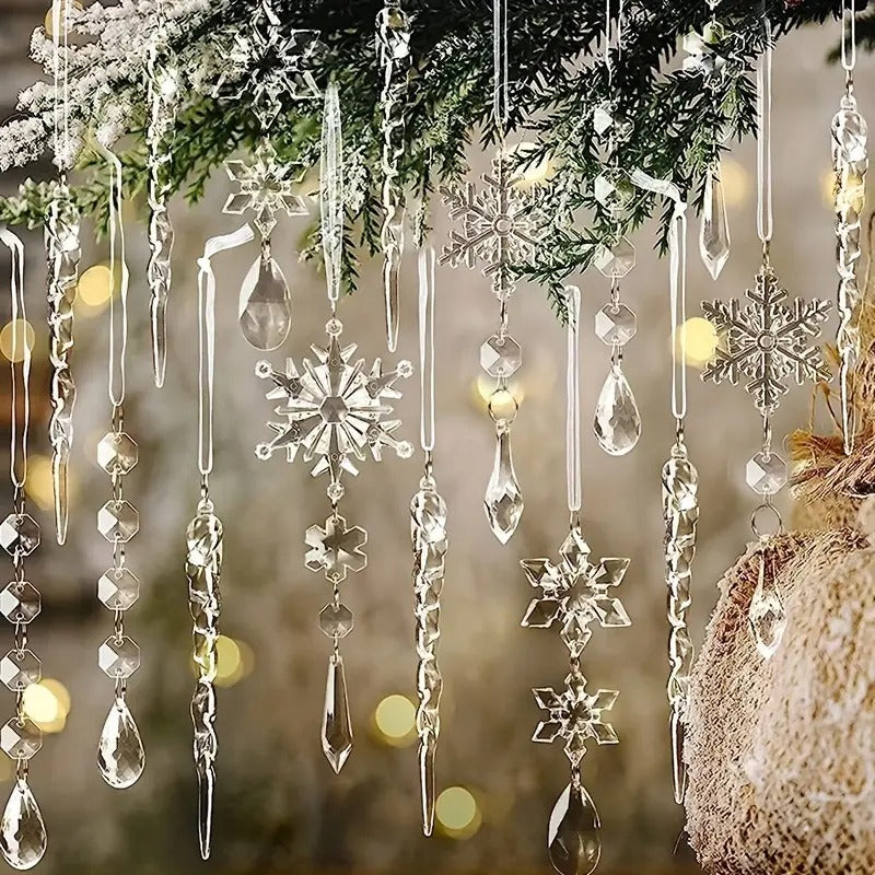 Crystal Christmas Ornament Set Hanging Decor (20PCS) Christmas - Tophatter Daily Deals