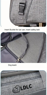 2-in-1 Cat Carrier with Wheels and Handle Pet Carriers & Crates - Tophatter Daily Deals
