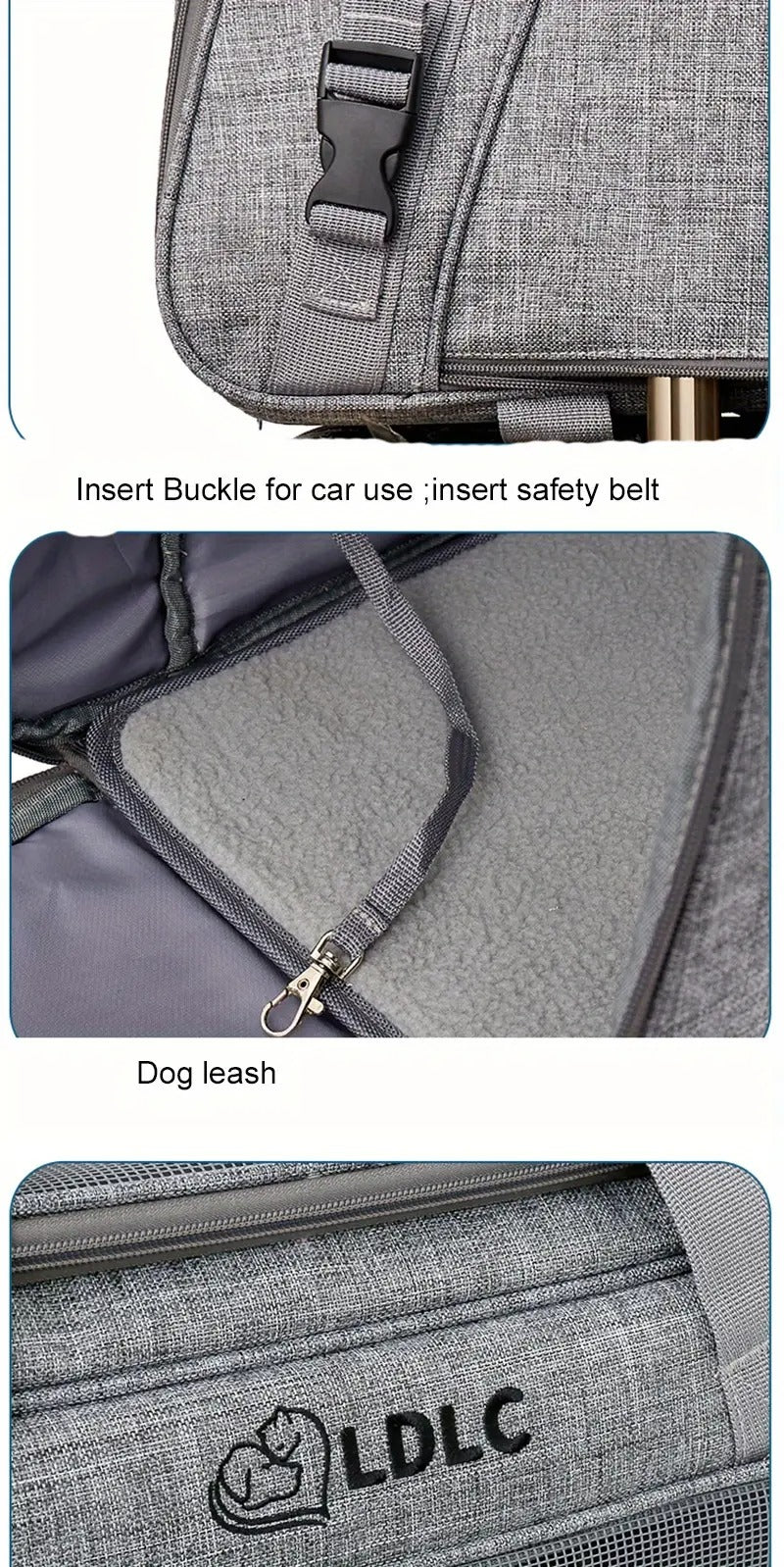 2-in-1 Cat Carrier with Wheels and Handle Pet Carriers & Crates - Tophatter Daily Deals