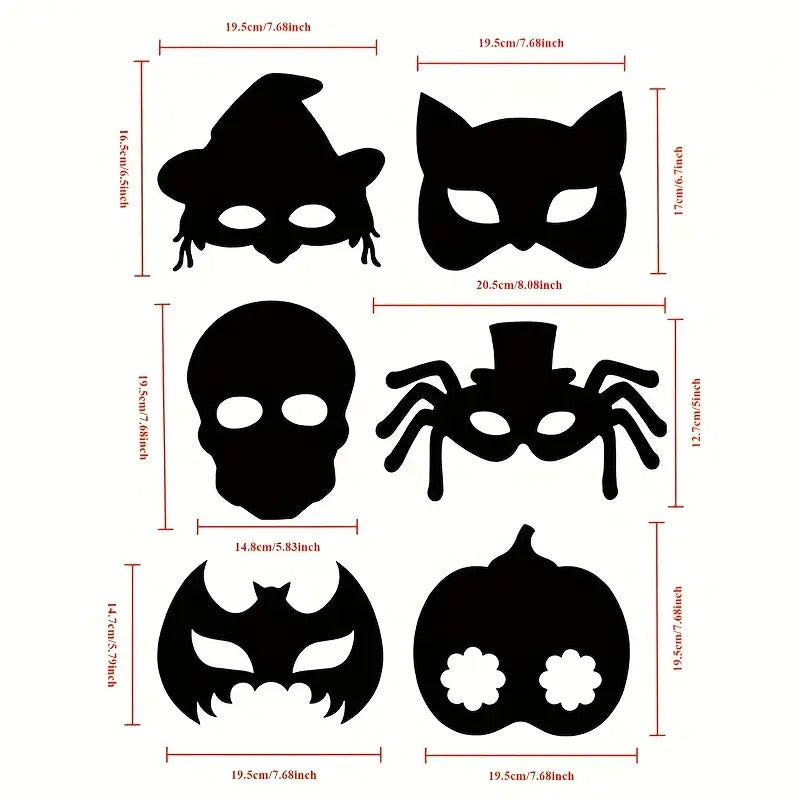 Halloween Scratch Art Mask Set (72pcs) Halloween - Tophatter Daily Deals