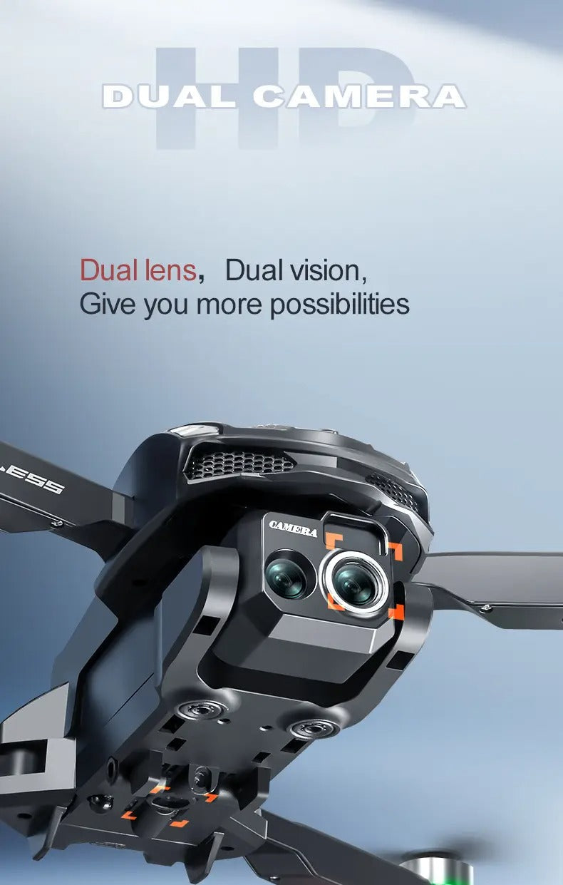 Dual Camera Brushless Remote-Control Drone for Adults Remote Control Toys - Tophatter Daily Deals