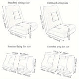 Sofa Foldable Single Tatami Lounge Chair Floor Chairs - Tophatter Daily Deals