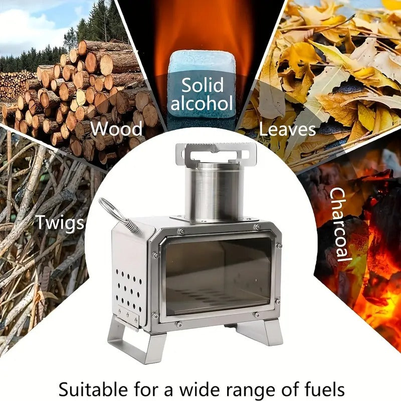 Stove Portable Outdoor Barbecue Grill Camping & Hiking - Tophatter Daily Deals