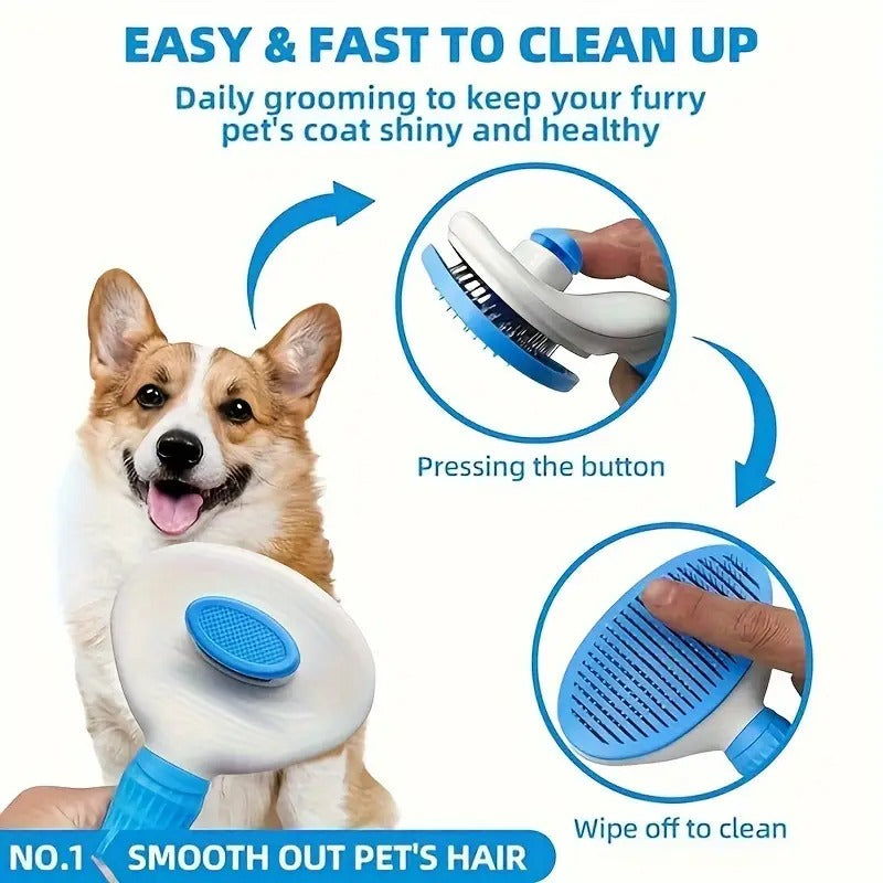 Dog Bath Brush Grooming Kit 6pcs with Gloves & Towel Pet Supplies - Tophatter Daily Deals