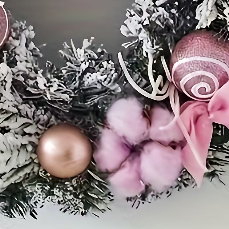 Christmas Snowflake Wreath Holiday Decoration Christmas - Tophatter Daily Deals