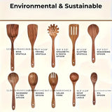 Teak Wood Cookware Set (10pcs) Camp Cooking - Tophatter Daily Deals