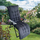 Lounge Chair with Cushion Foldable Outdoor Folding Chairs & Stools - Tophatter Daily Deals