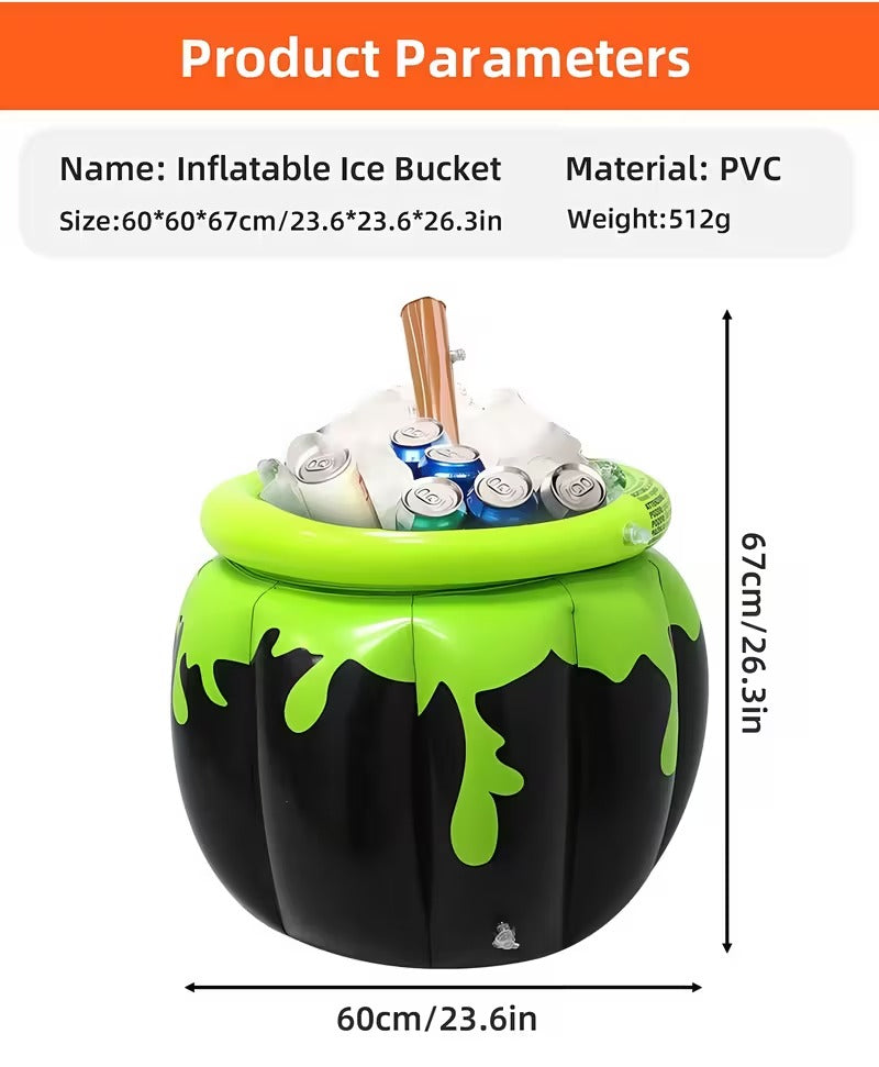 Inflatable Witch Party Cooler Halloween - Tophatter Daily Deals