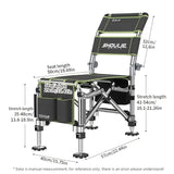 Fishing Chair Adjustable Legs Backrest Foldable Design Outdoor > Fishing - Tophatter Daily Deals