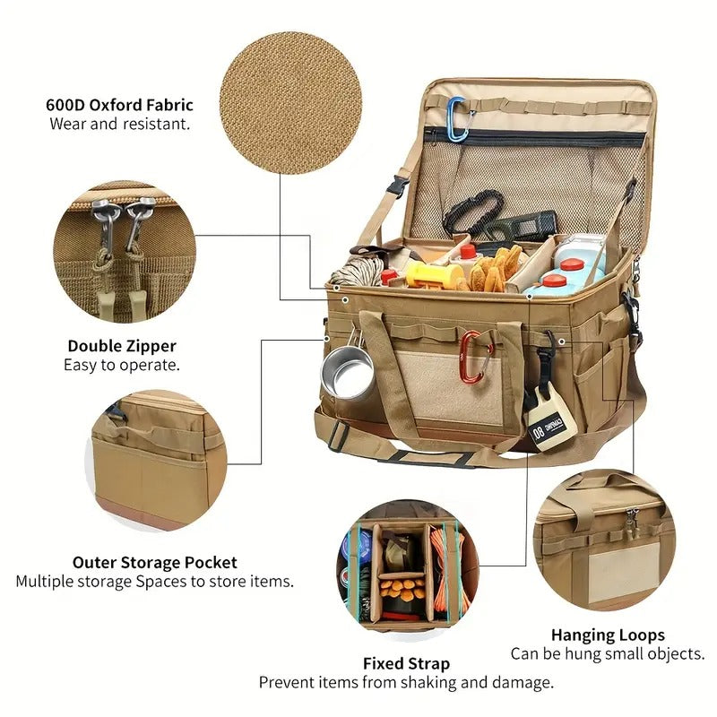 Camping Storage Bag Oxford Cloth Backpacks - Tophatter Daily Deals