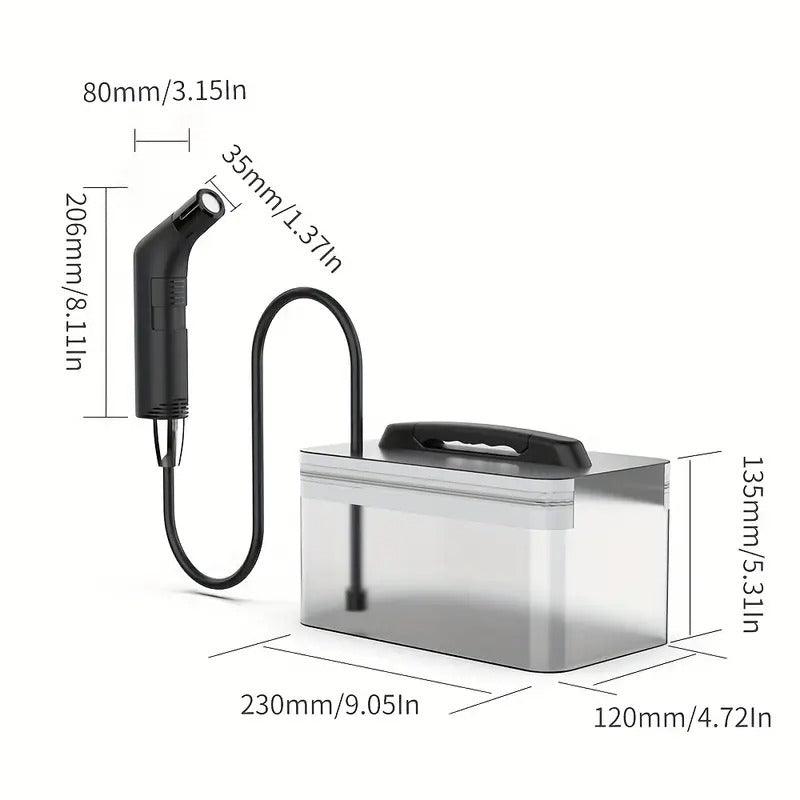 Electric Bidet Sprayer with Foldable Tank Toilet & Bidet Seats - Tophatter Daily Deals