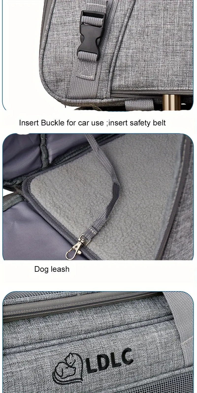 Pet Rolling Carrier with Detachable Wheels Pet Carriers & Crates - Tophatter Daily Deals