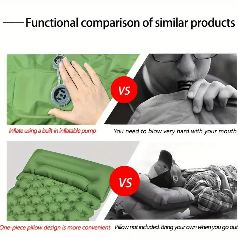 Inflatable Camping Mattress with Bag Outdoor Recreation > Camping > Sleeping Bags - Tophatter Daily Deals