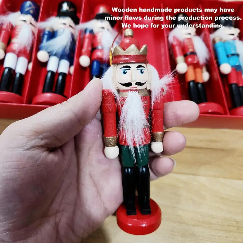 Christmas Nutcracker Ornament Wooden Figures (Set 6-Piece) Christmas - Tophatter Daily Deals