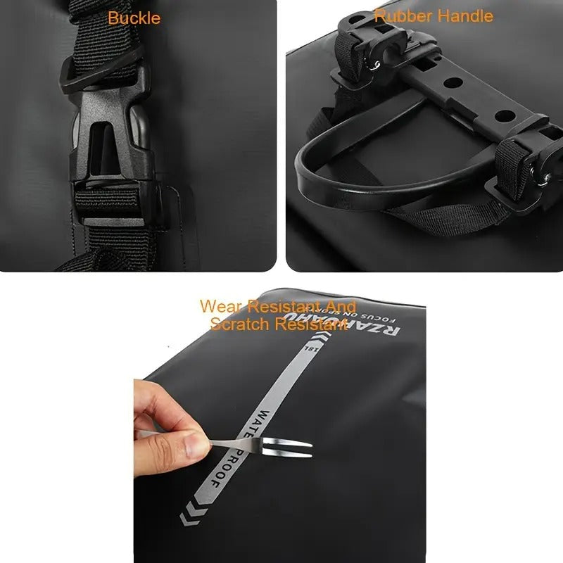 Bike Rear Seat Bag Cycling Travel Storage Sports & Fitness > Bikes & Accessories > Bicycle Bags - Tophatter Daily Deals