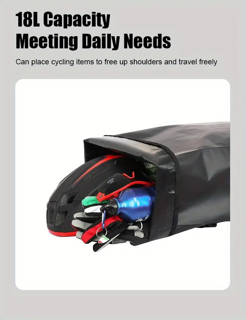 Bike Rear Seat Bag Cycling Travel Storage Sports & Fitness > Bikes & Accessories > Bicycle Bags - Tophatter Daily Deals